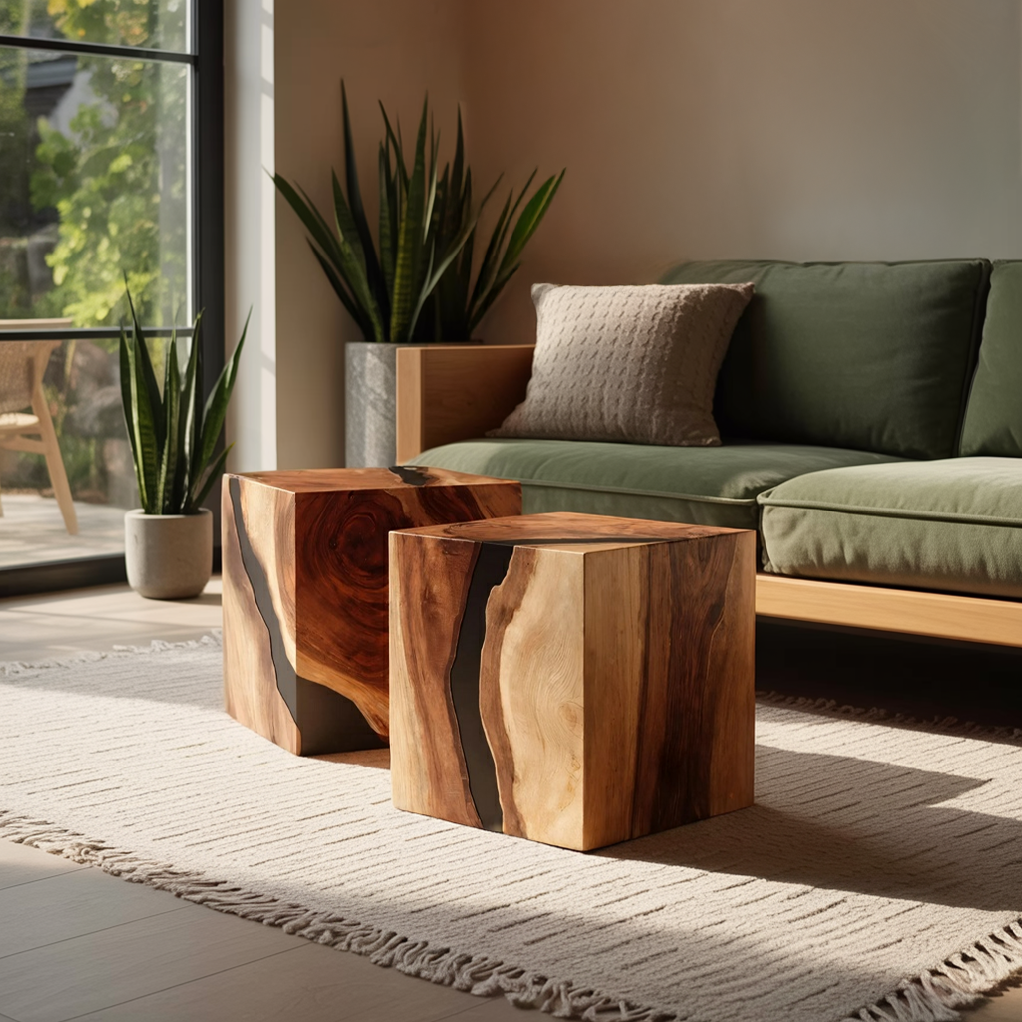 Handcrafted Low Coffee Table For Modern Furniture Decor