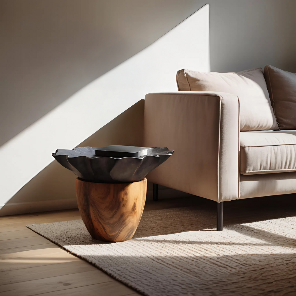 Mid Century Wooden Side Table For Modern Lounge Decor