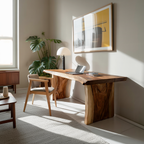 Farmhouse Wooden Desk For Home Workspace And Decor