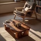 Farmhouse Handcrafted Abstract Coffee Table For Living Room