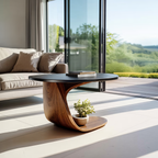 Handcrafted Solid Wood End Table For Natural Home Decor