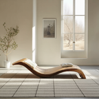 Mid Century Handcrafted Wooden Daybed For Living Room Furniture