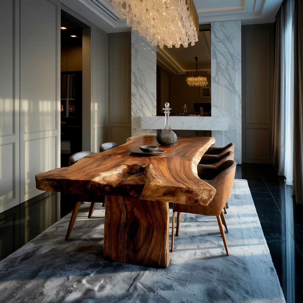 Modern Dining Table Perfect For Family Meals And Entertainment