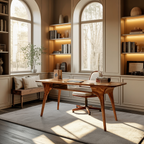 Modern Solid Wood Desk For Living Room And Office Decor