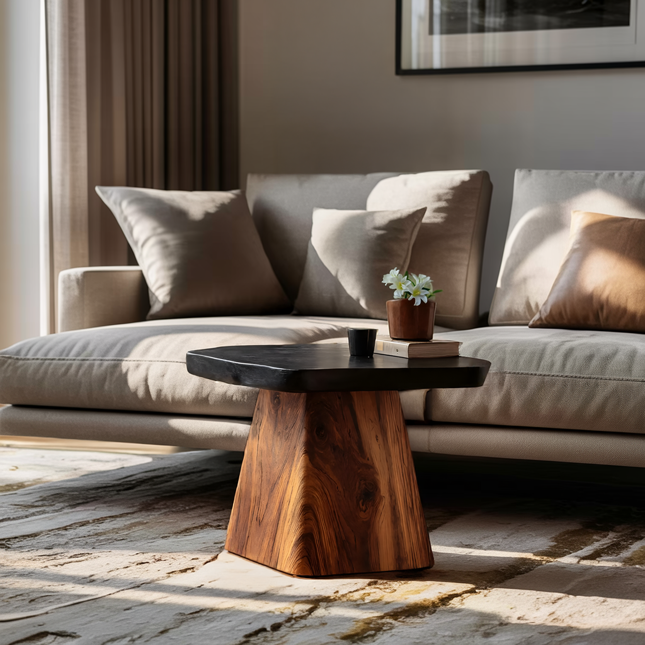 Mid Century Wooden Side Table For Furniture Decor Refresh