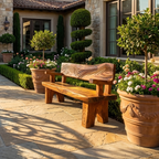 Handmade Rustic Wood Bench For Entryway Furniture