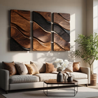 Farmhouse Rectangular Wooden Wall Art For Bedroom Decor