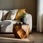 Farmhouse Live Edge Side Table For Entryway Furniture