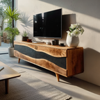 Modern Wooden Media Cabinet For Minimalist Home