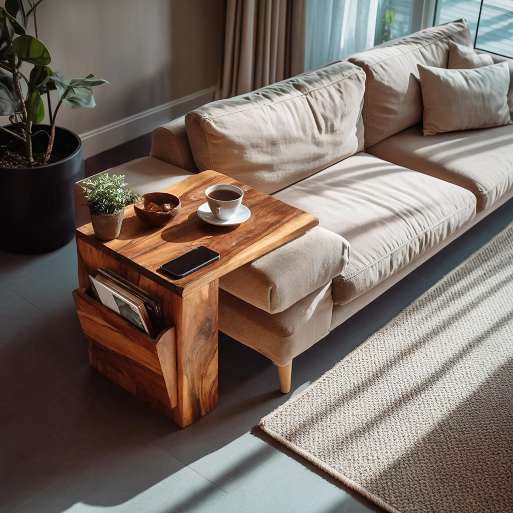 Farmhouse Modern Wooden Armrest For Furniture Design