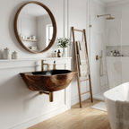 Mid Century Solid Wood Vanity Sink For Bathroom Storage Furniture Decor