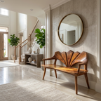 Solid Wood Live Edge Bench For Entryway And Living Area