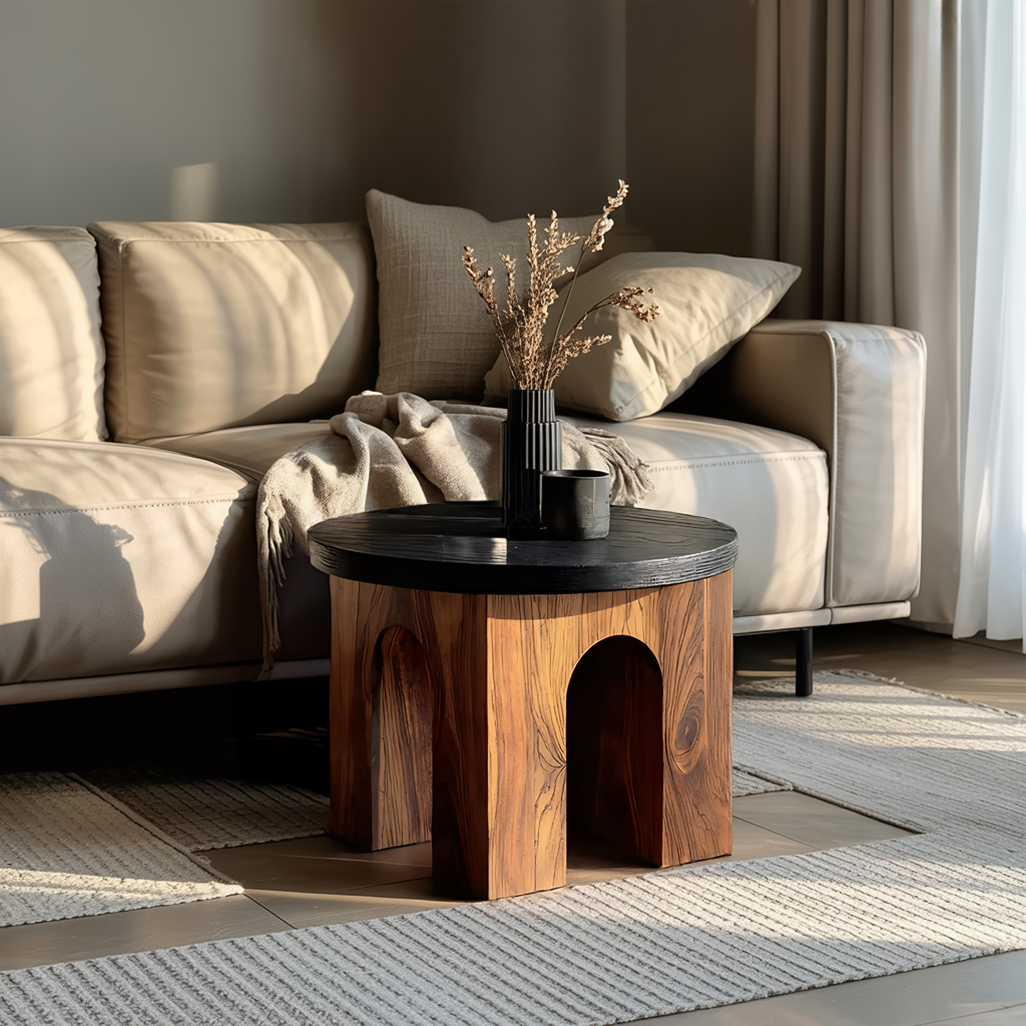 Modern Live Edge Side Table For Contemporary Home Style