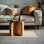 Modern Solid Wood End Table For Elegant Furniture Setup