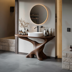Handcrafted Solid Wood Vanity For Bathroom Decor