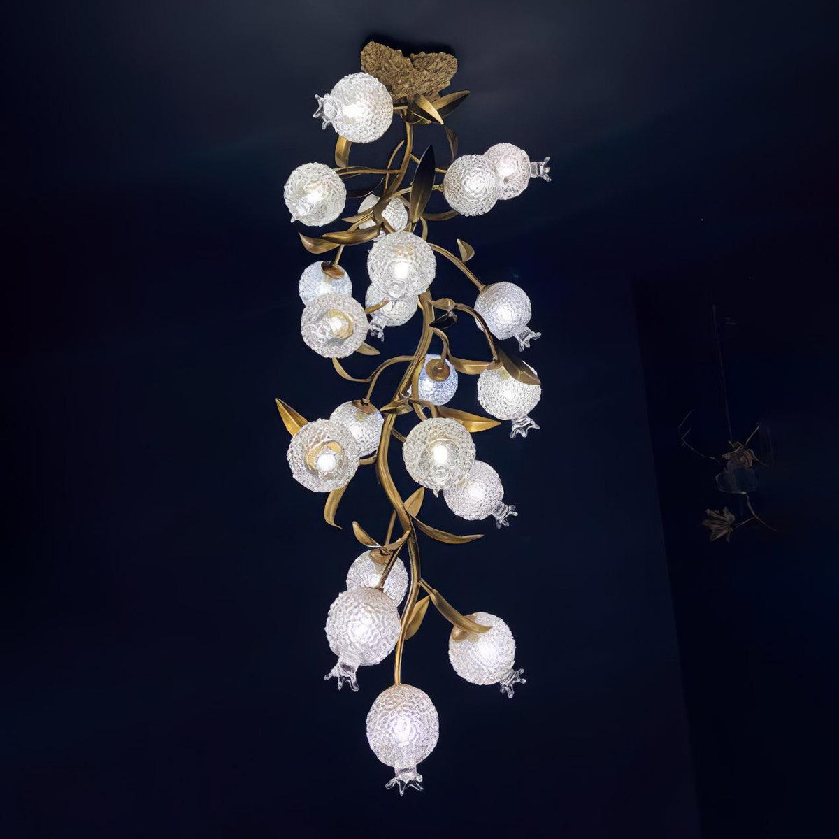 Pomegranate Brass Branch Chandelier - ∅ 19.7″ x H 51.2″ / Dia 50cm x H 130cmDark Coppercasivra