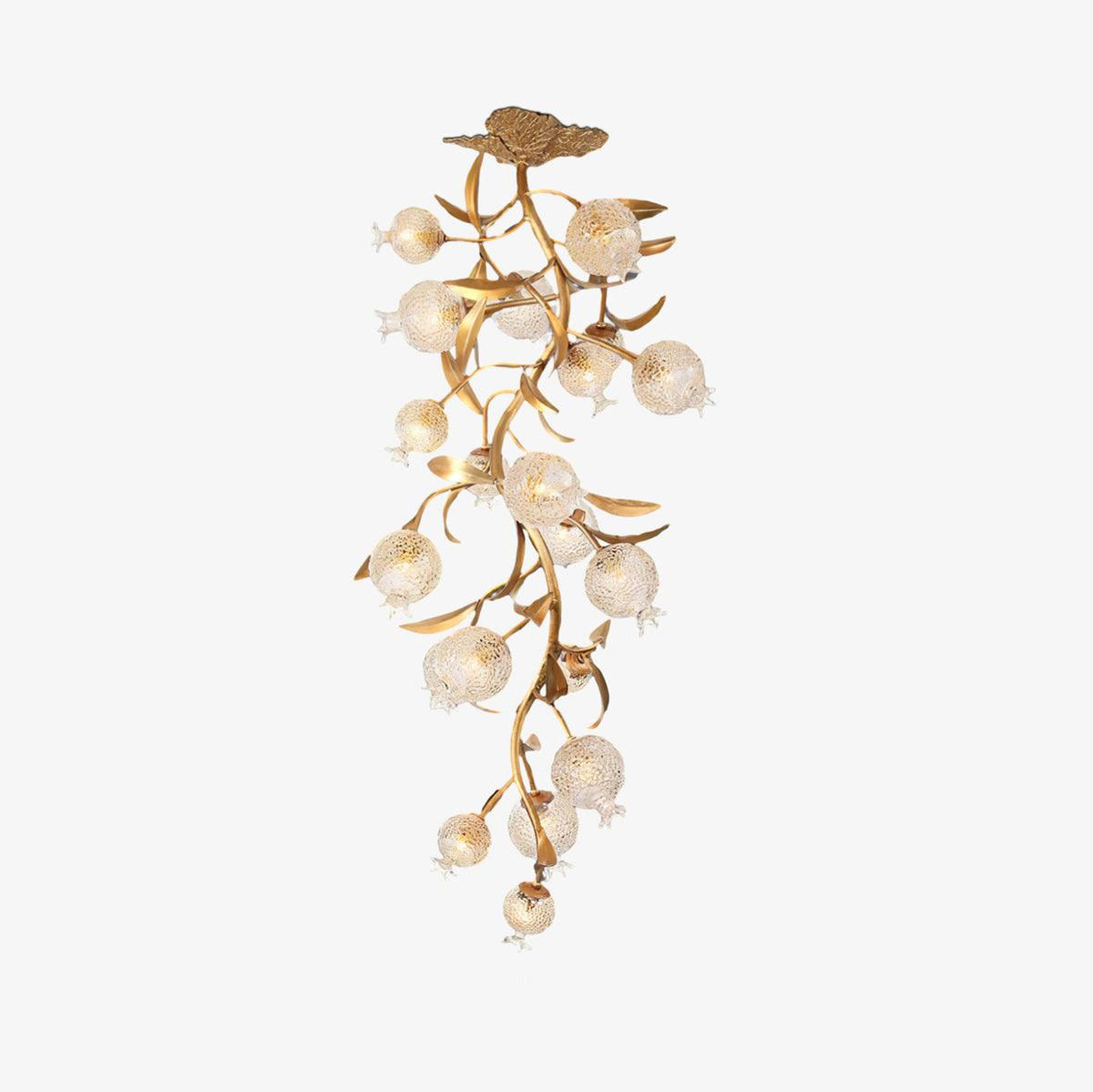 Pomegranate Brass Branch Chandelier - ∅ 19.7″ x H 51.2″ / Dia 50cm x H 130cmDark Coppercasivra