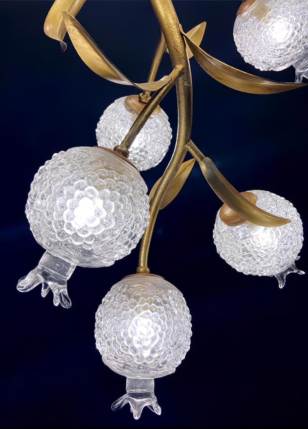 Pomegranate Brass Branch Chandelier - ∅ 19.7″ x H 51.2″ / Dia 50cm x H 130cmDark Coppercasivra