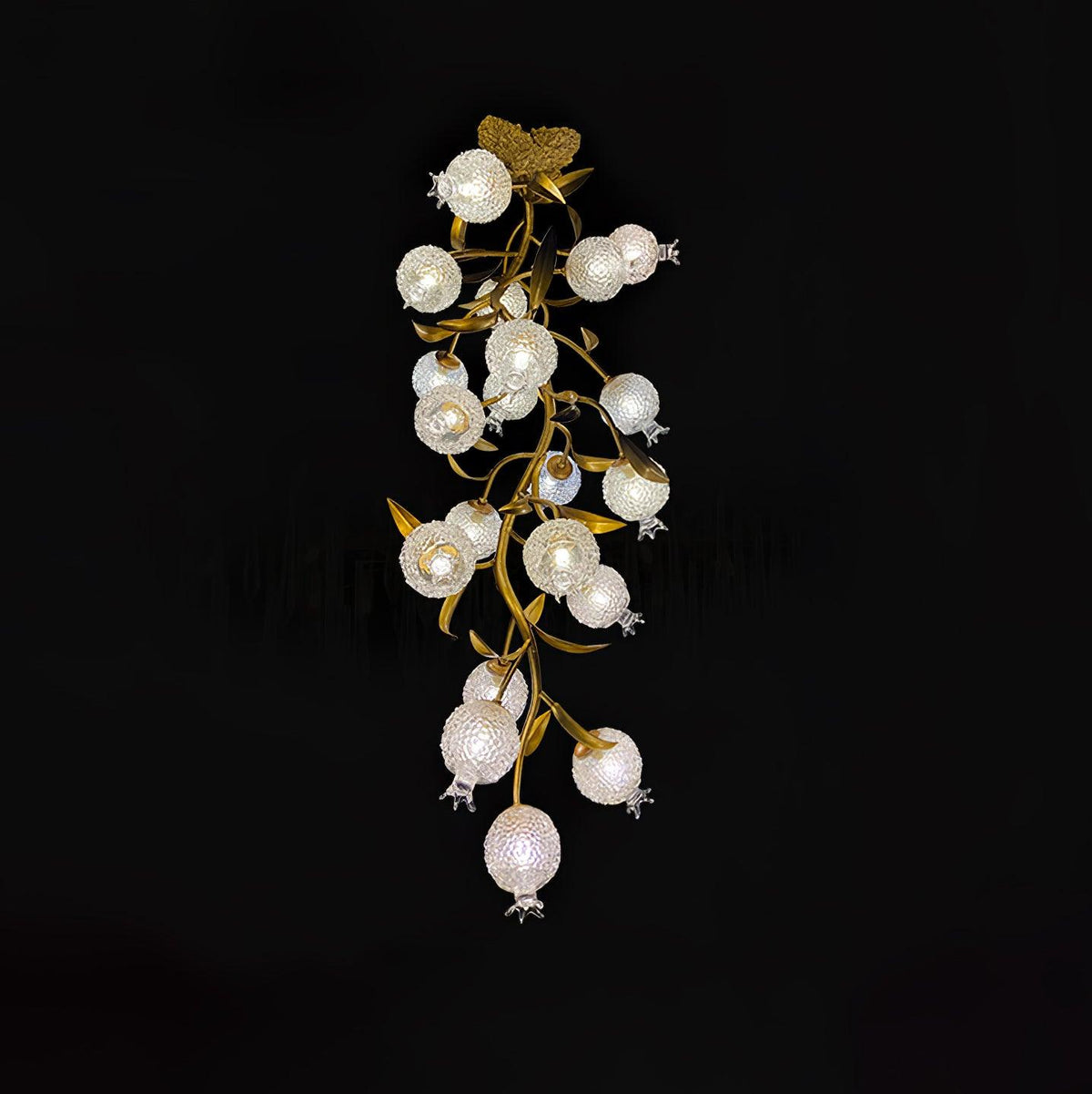 Pomegranate Brass Branch Chandelier - ∅ 19.7″ x H 51.2″ / Dia 50cm x H 130cmDark Coppercasivra