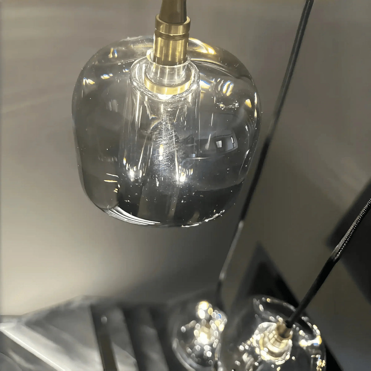 Post - modern Extra - long Pendant Light Fixtures for Staircase/High - ceiling Space/Foyer - 10 Lights: D15.8"AmberWarm Lightcasivra