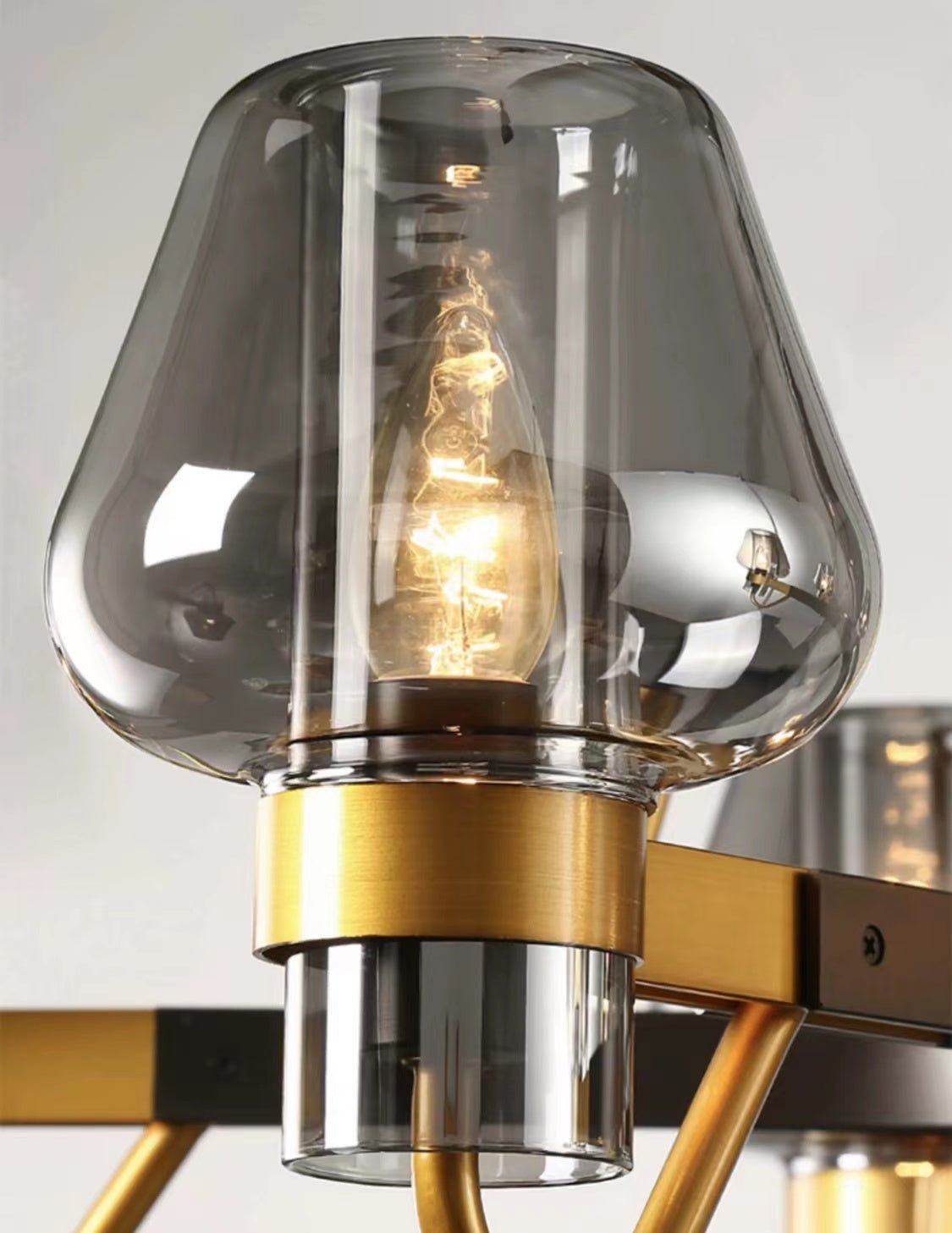 Post-modern Light Luxury Full Brass Chandelier for Living Room/Bedroom-Chandeliers-casivra-casivra