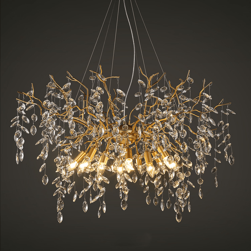 Postmodern Creative Crystal Branch Chandelier - 39.37" diamcasivra