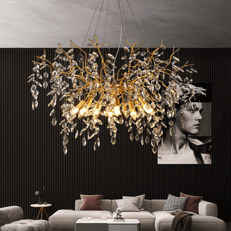 Postmodern Creative Crystal Branch Chandelier - 39.37" diamcasivra