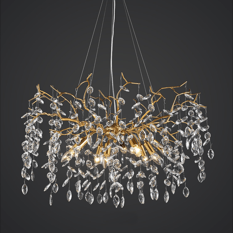 Postmodern Creative Crystal Branch Chandelier - 31.5" diamcasivra