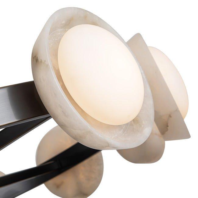 PrismFlow Alabaster Metal Chandelier - Urban Bronzecasivra