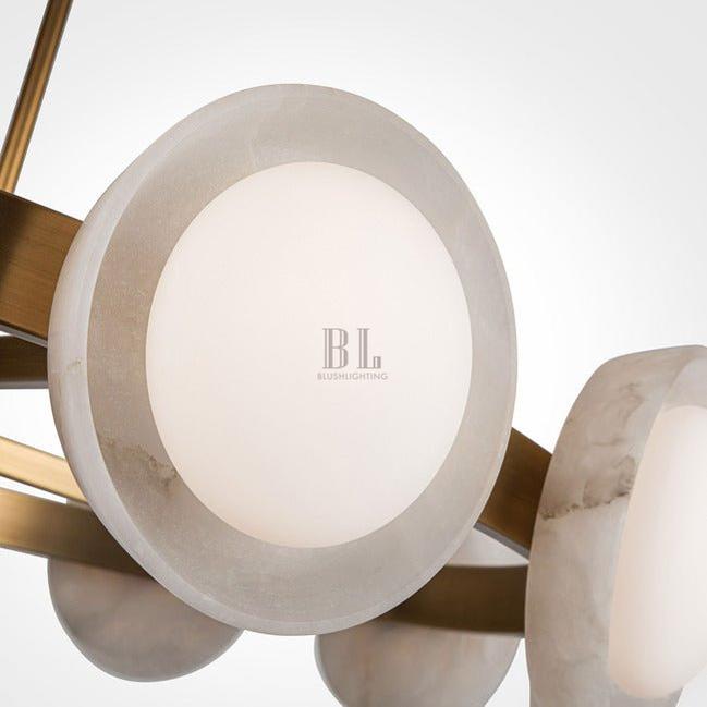 PrismFlow Alabaster Metal Chandelier - Urban Bronzecasivra