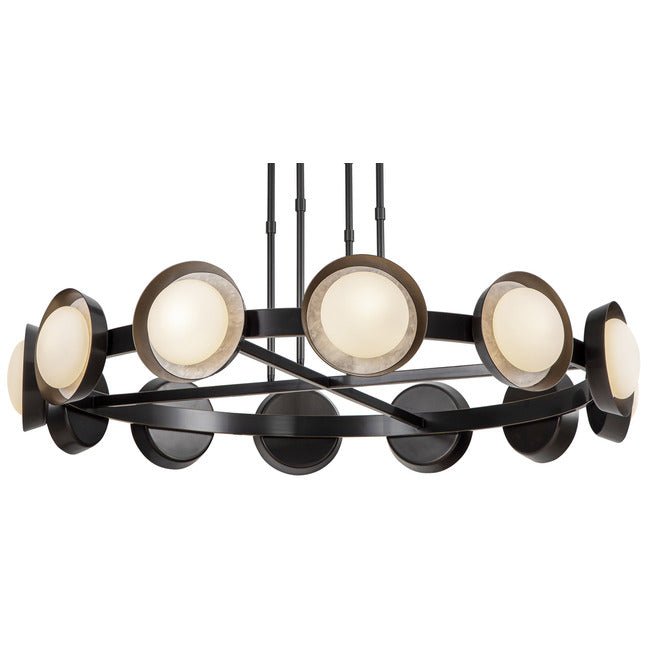 PrismFlow Alabaster Metal Chandelier - Urban Bronzecasivra