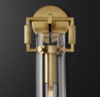 Machinist Glass Cylinder Wall Sconce