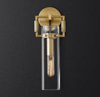 Machinist Glass Cylinder Wall Sconce