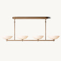 Vernet Porcelain Shade Linear Chandelier 60"