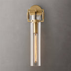 Machinist Glass Cylinder Wall Sconce
