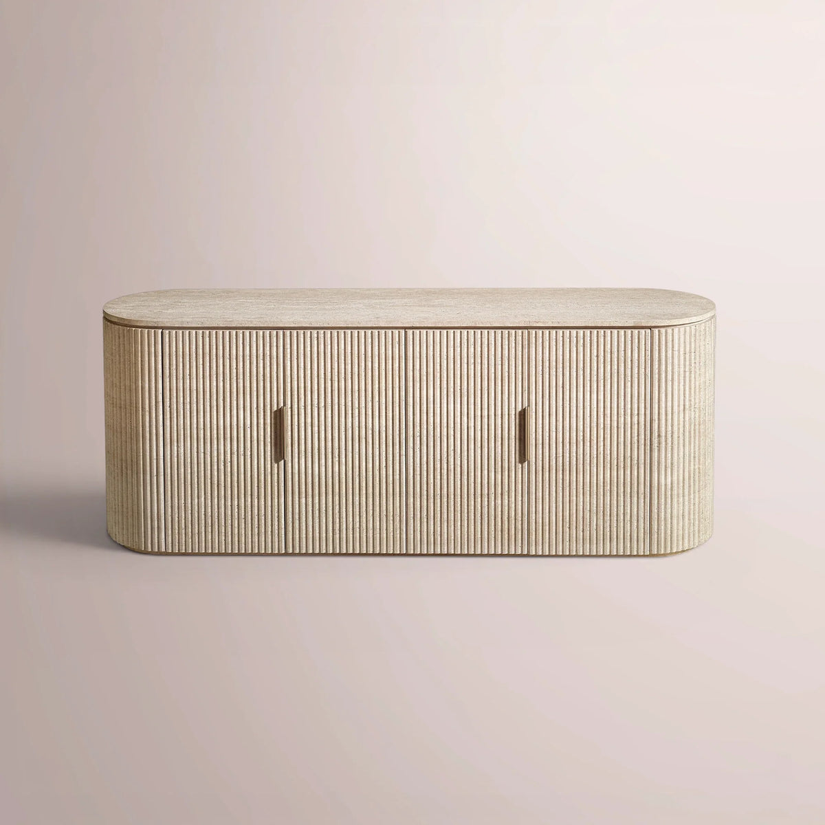 Solenne Reeded Stone Sideboard