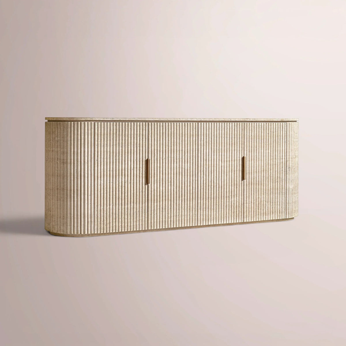 Solenne Reeded Stone Sideboard