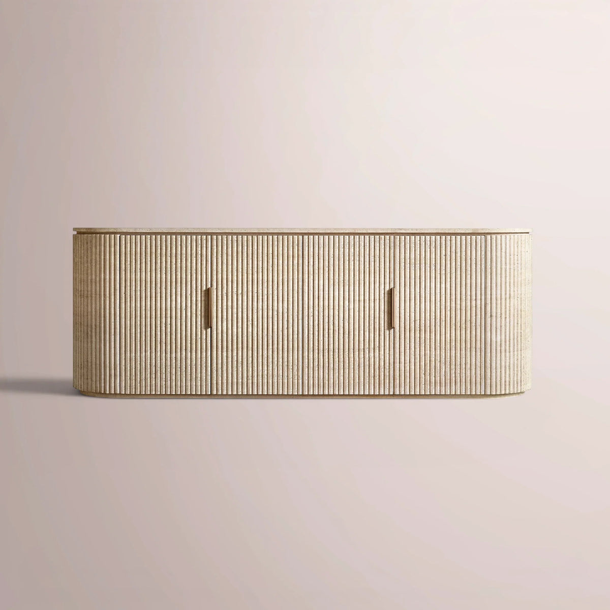Solenne Reeded Stone Sideboard
