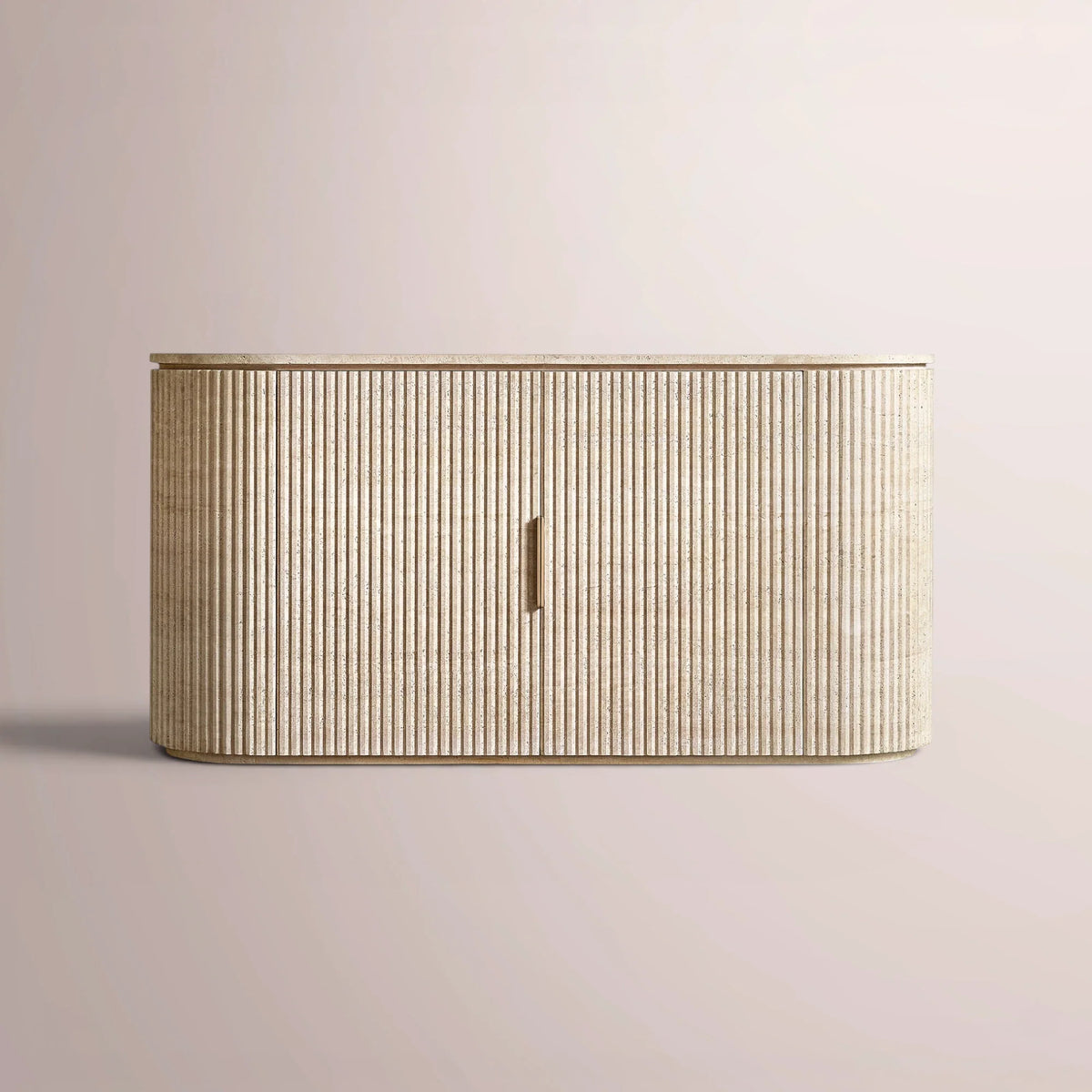 Solenne Reeded Stone Sideboard