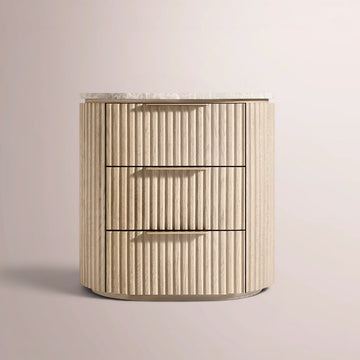 Solenne Emperador Closed Bedside Table