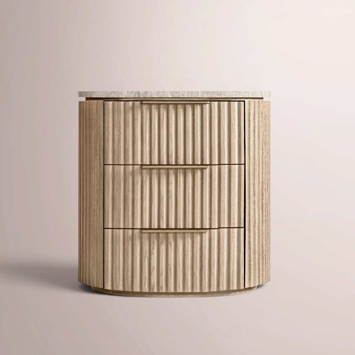 Solenne Emperador Closed Bedside Table