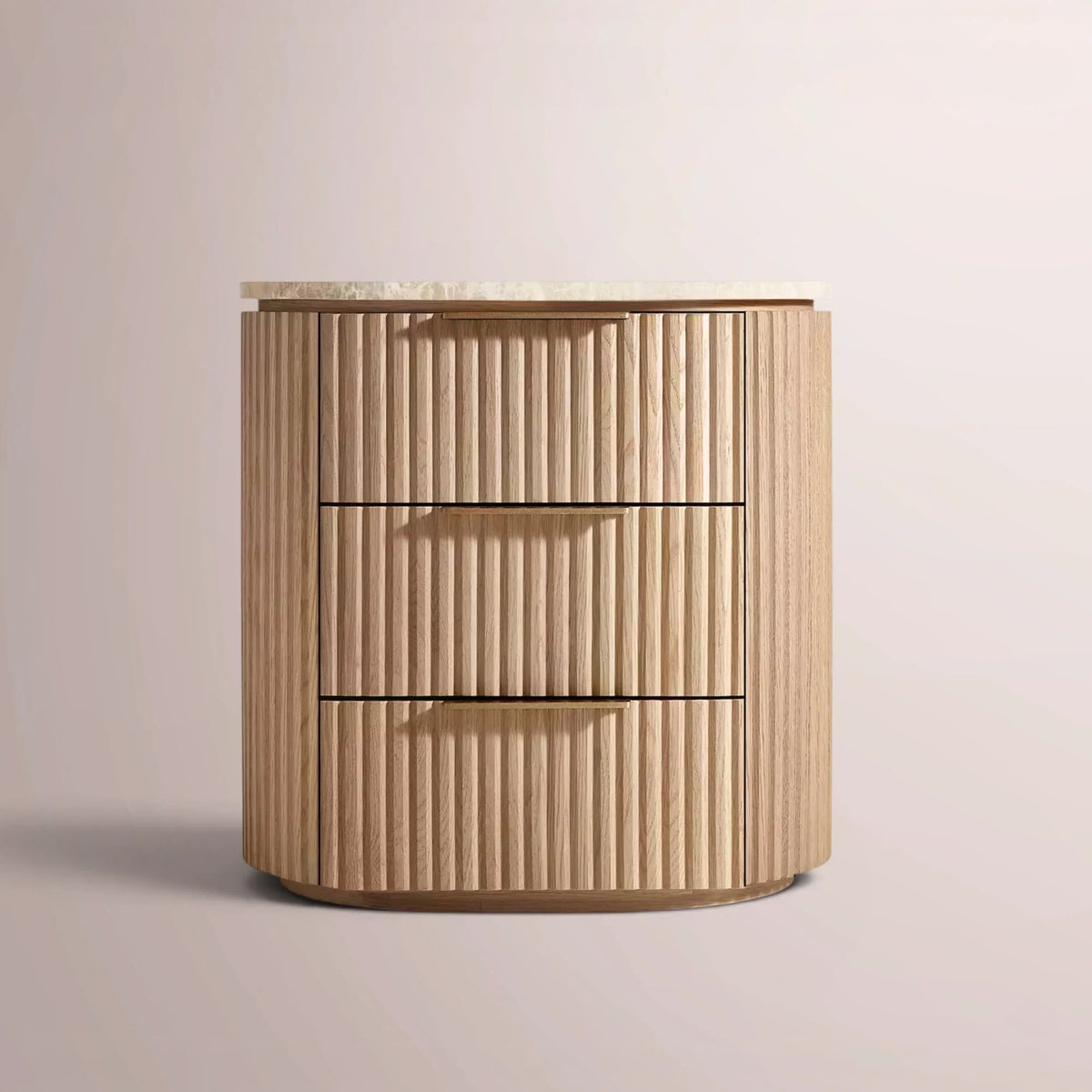 Solenne Emperador Closed Bedside Table