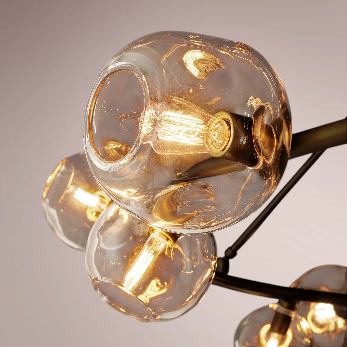 Virelle Bubble Clear Glass Round Chandelier