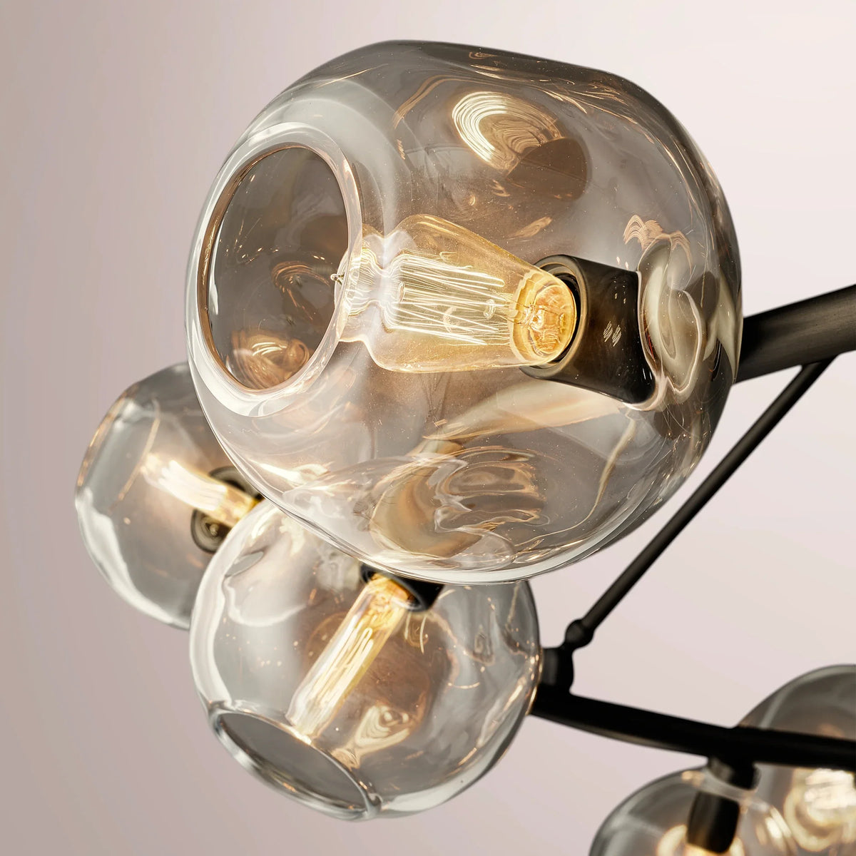 Virelle Bubble Clear Glass Round Chandelier