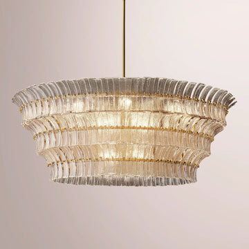 Romaino Clear Glass Round Chandelier