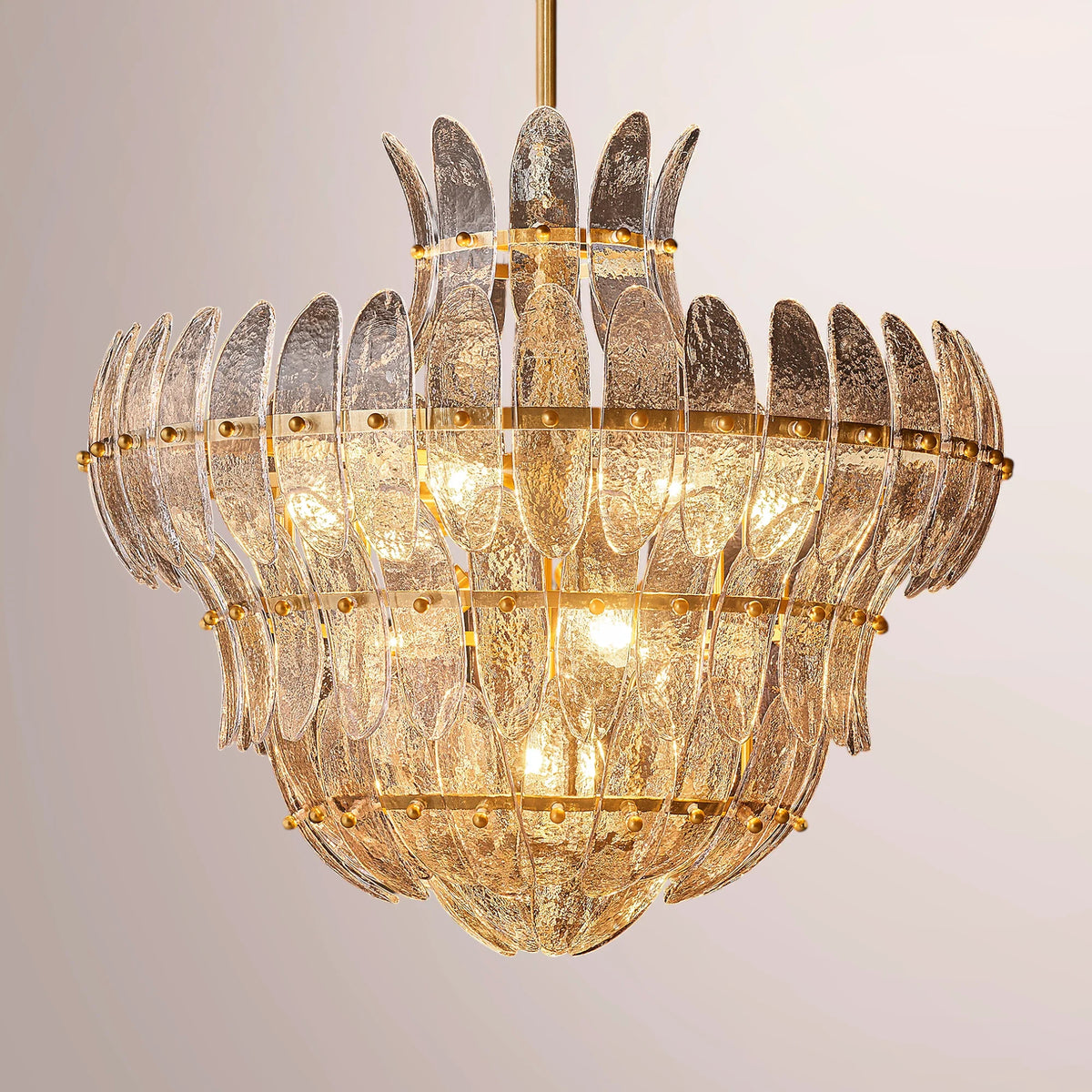 Amilar Clear Glass Round Chandelier