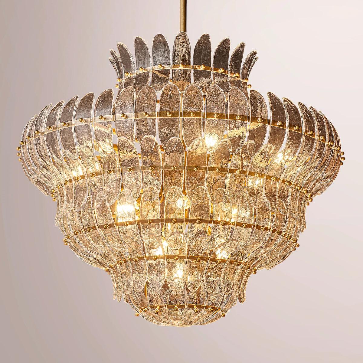 Amilar Clear Glass Round Chandelier