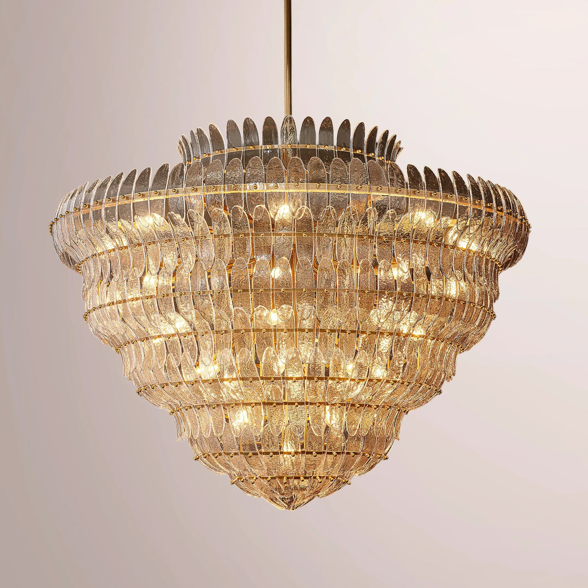 Amilar Clear Glass Round Chandelier