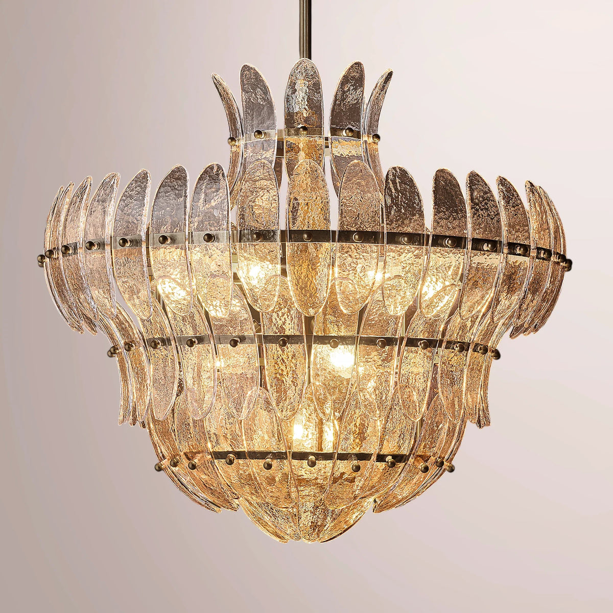 Amilar Clear Glass Round Chandelier