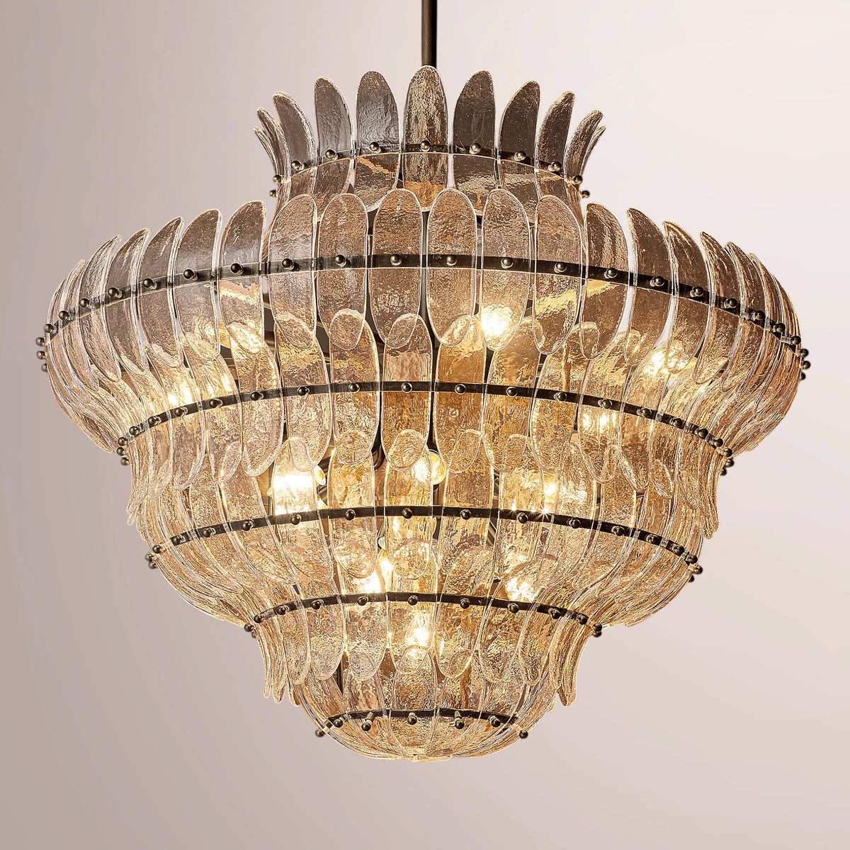 Amilar Clear Glass Round Chandelier